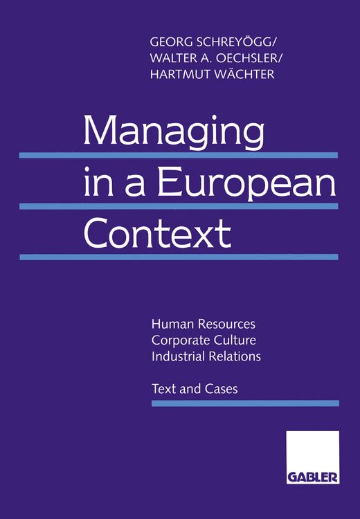 Produktbild: Managing in a European Context