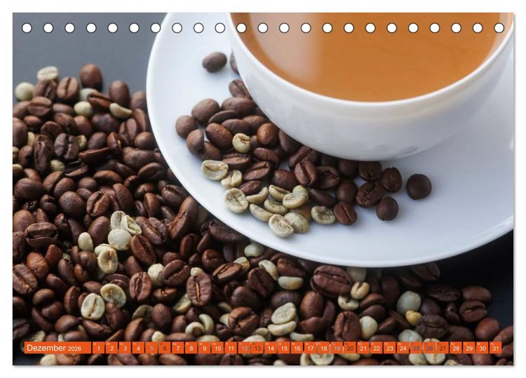Produktbild: Kaffee (Tischkalender 2026 DIN A5 quer), CALVENDO Monatskalender