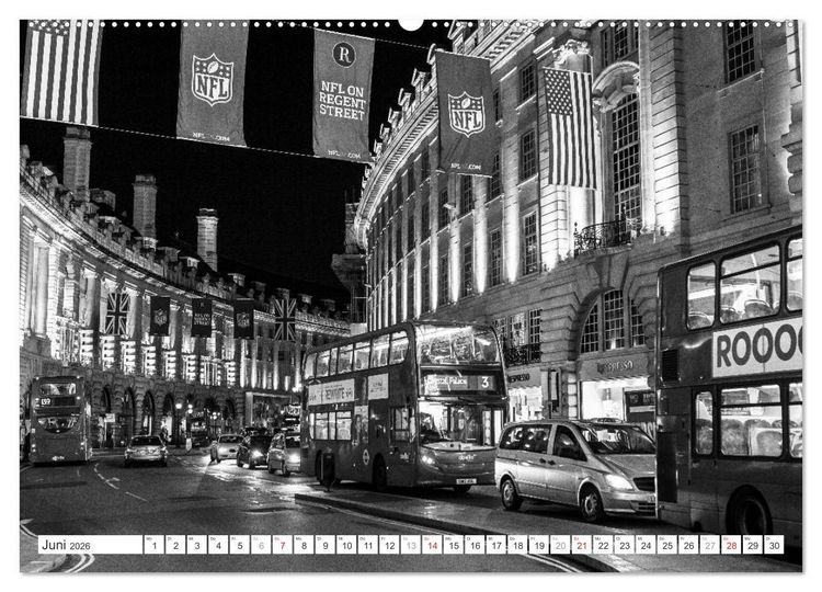 Produktbild: London Stadt an der Themse (hochwertiger Premium Wandkalender 2026 DIN A2 quer), Kunstdruck in Hochglanz