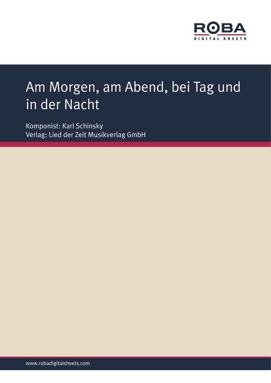Produktbild: Am Morgen, am Abend, bei Tag und in der Nacht