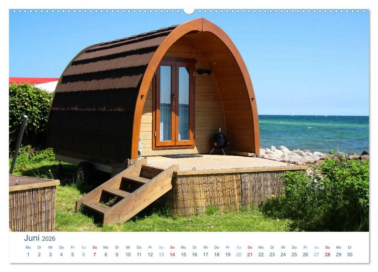 Produktbild: Freiheit auf Reisen 2026. Impressionen vom Camping und Zelten (hochwertiger Premium Wandkalender 2026 DIN A2 quer), Kunstdruck in Hochglanz