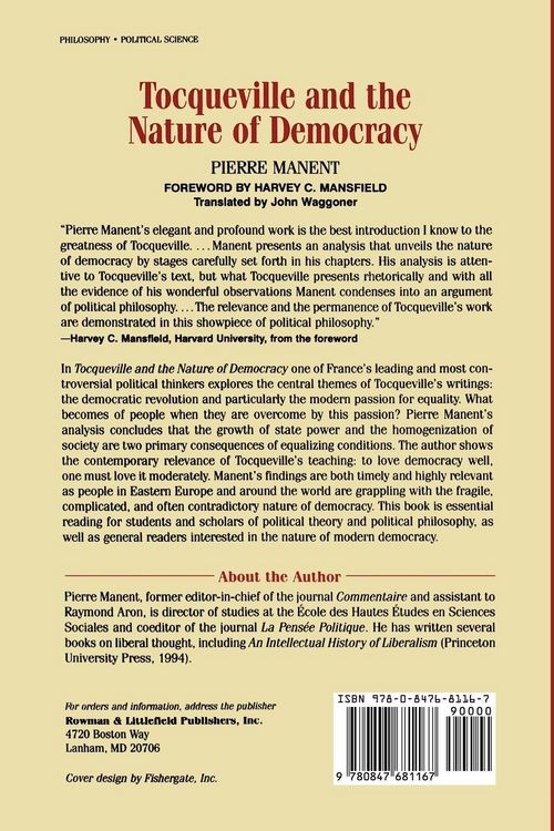 Produktbild: Tocqueville and the Nature of Democracy