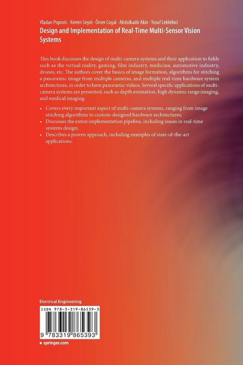 Produktbild: Design and Implementation of Real-Time Multi-Sensor Vision Systems