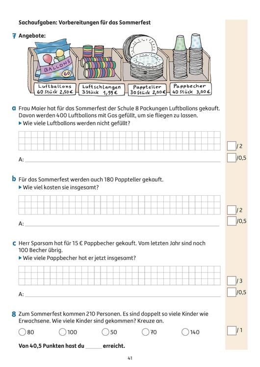 Produktbild: &Uuml;bungsheft mit Tests in Mathe 3. Klasse