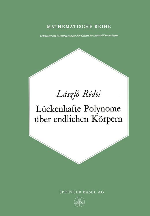 Produktbild: L&uuml;ckenhafte Polynome &uuml;ber endlichen K&ouml;rpern