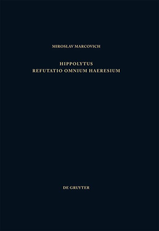 Produktbild: Refutatio omnium haeresium