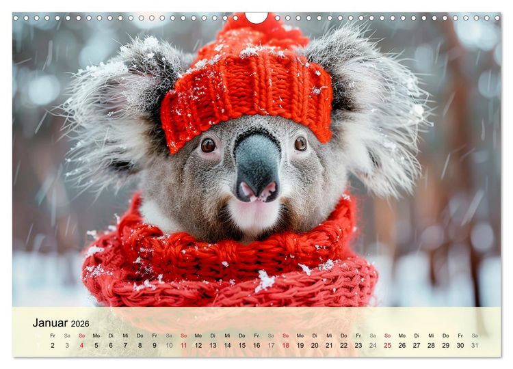 Produktbild: Koalas im Modefieber. Flauschig und Chic beim Fotoshooting (Wandkalender 2026 DIN A3 quer), CALVENDO Monatskalender
