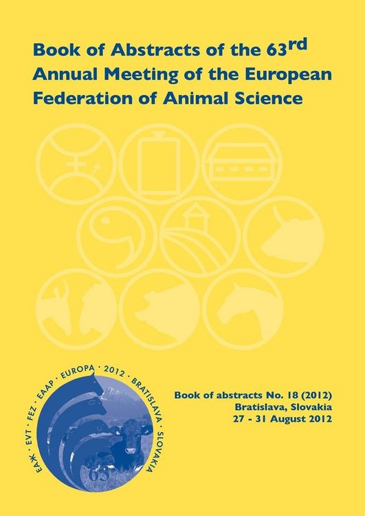 Produktbild: Book of Abstracts of the 63rd Annual Meeting of the European Association for Animal Production