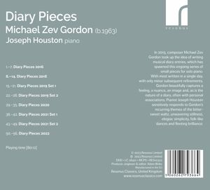 Produktbild: Michael Zev Gordon: Diary Pieces