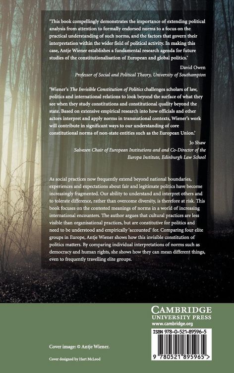 Produktbild: The Invisible Constitution of Politics