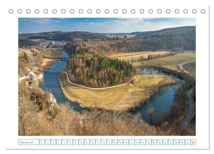 Produktbild: Naturwunder - Deutschlands Flussschleifen (Tischkalender 2027 DIN A5 quer), CALVENDO Monatskalender