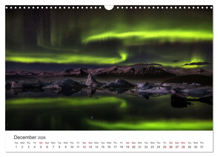 Produktbild: Iceland Aurora - Night Photography by Tony Prower (Wall Calendar 2026 DIN A3 landscape), CALVENDO 12 Month Wall Calendar