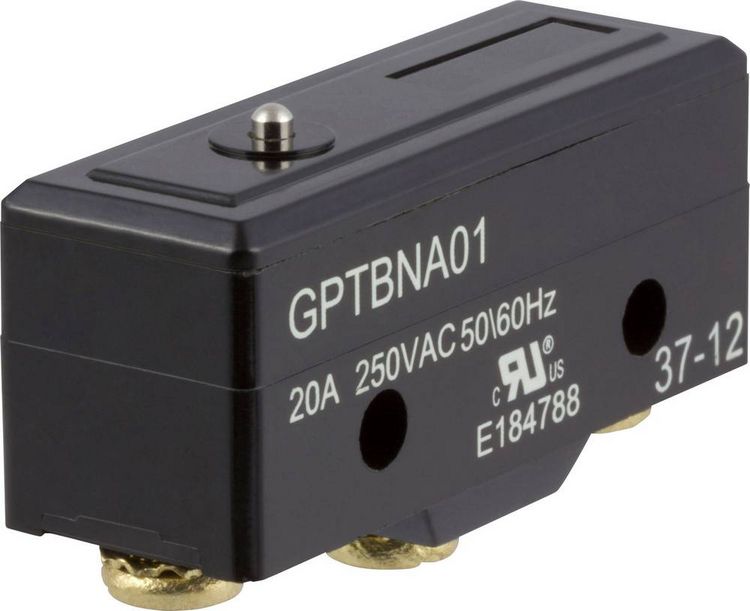 Produktbild: ZF GPTBNA01 Mikroschalter GPTBNA01 250 V/AC 20A 1 x Ein/(Ein) tastend 1St.