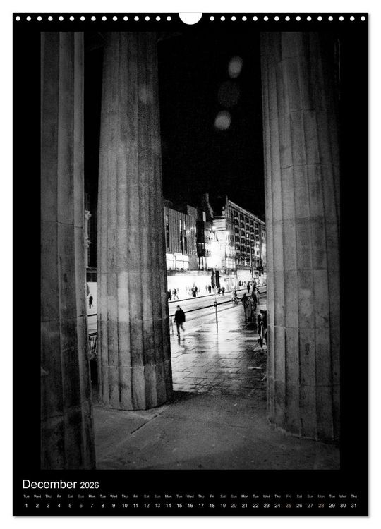 Produktbild: EDINBURGH NOIR (Wall Calendar 2026 DIN A3 portrait), CALVENDO 12 Month Wall Calendar