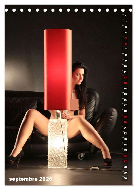 Produktbild: Le feu rouge (Calendrier de bureau 2026 DIN A5 horizontal), CALVENDO calendrier mensuel