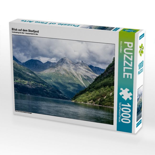 Produktbild: CALVENDO Puzzle Blick auf dem Storfjord | 1000 Teile Lege-Gr&ouml;&szlig;e 64x48cm Foto-Puzzle f&uuml;r gl&uuml;ckliche Stunden