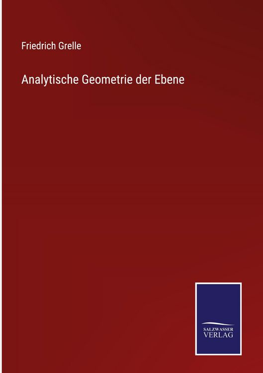 Produktbild: Analytische Geometrie der Ebene