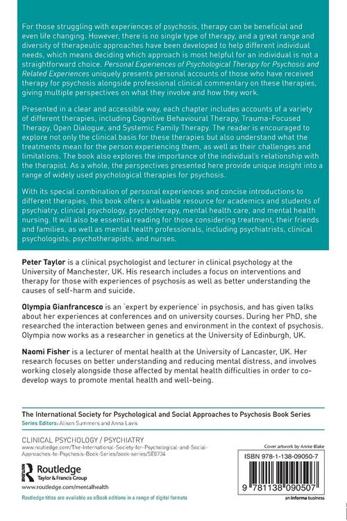 Produktbild: Personal Experiences of Psychological Therapy for Psychosis and Related Experiences