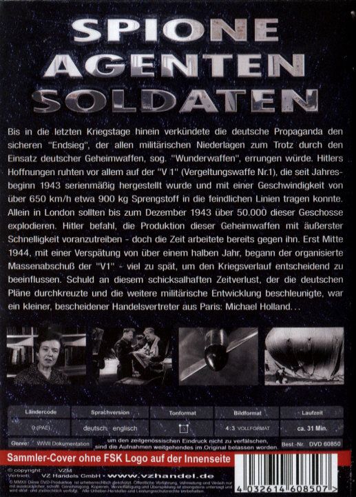 Produktbild: Spione, Agenten, Soldaten - Folge 1: V1 - Deutsche Geheimwaffen/Die letzte Rettung