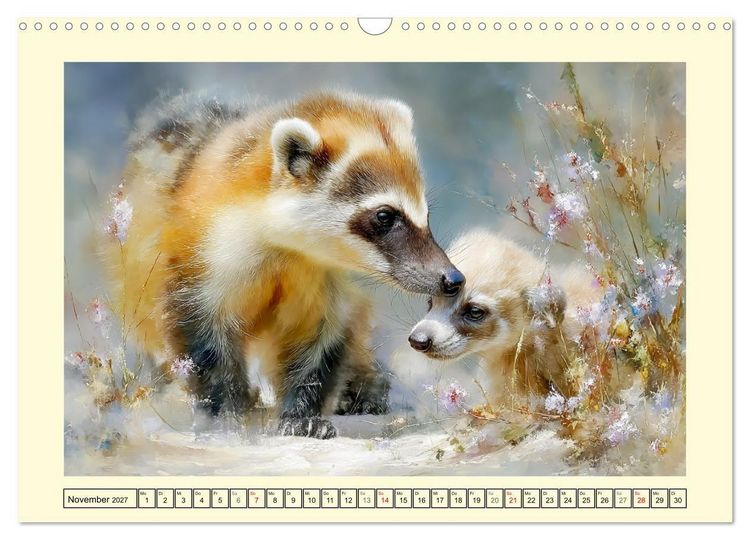 Produktbild: Nasenb&auml;ren. Neugierig zwischen &Auml;sten und Strand (Wandkalender 2027 DIN A3 quer), CALVENDO Monatskalender