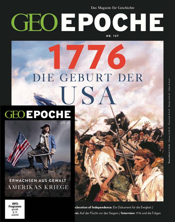 Produktbild: GEO Epoche (mit DVD) / GEO Epoche / GEO Epoche DVD 137/2026 - 1776 Die Geburt de USA