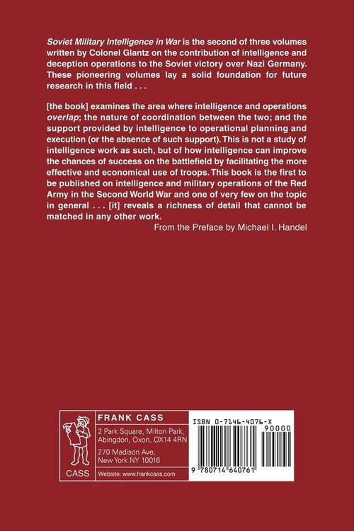 Produktbild: Soviet Military Intelligence in War
