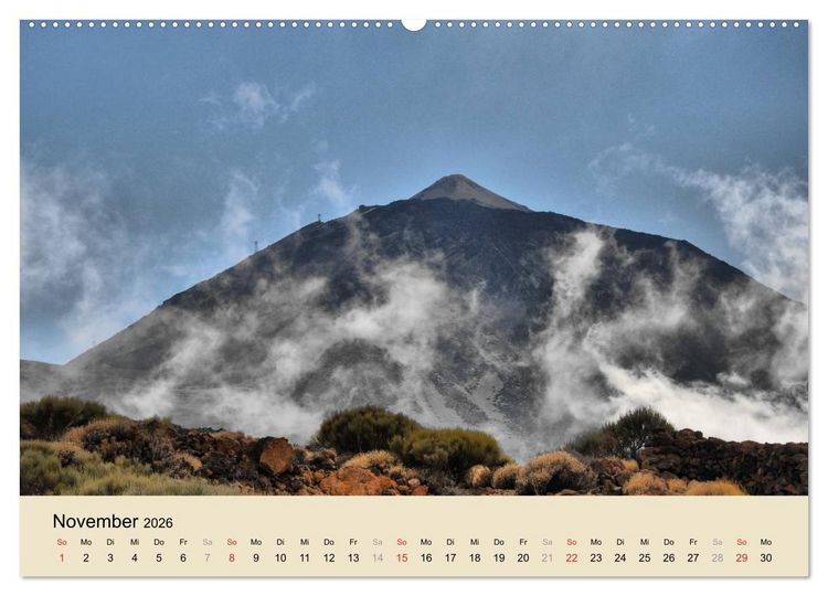 Produktbild: Teneriffa 2026 (Wandkalender 2026 DIN A2 quer), CALVENDO Monatskalender