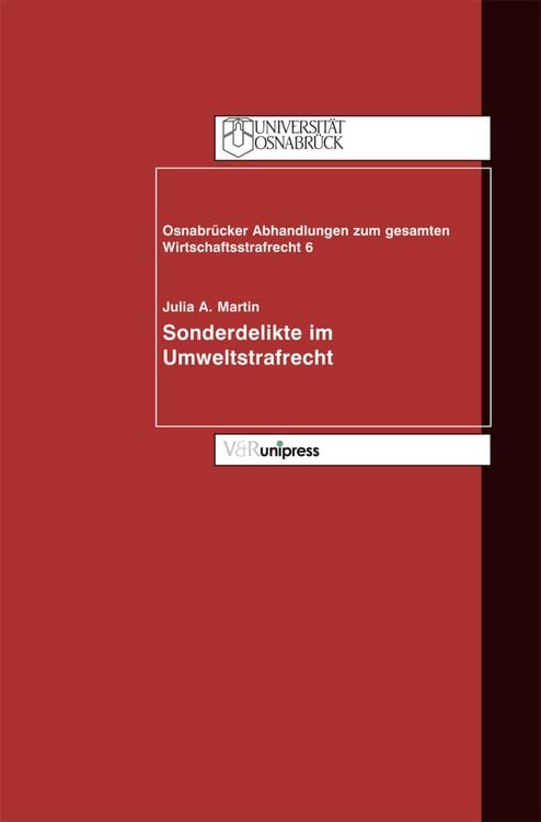 Produktbild: Sonderdelikte im Umweltstrafrecht