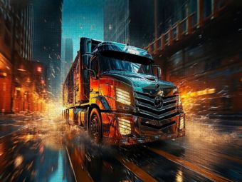 Produktbild: CALVENDO Puzzle Trucks | 1000 Teile Lege-Gr&ouml;&szlig;e 64x48cm Foto-Puzzle f&uuml;r gl&uuml;ckliche Stunden