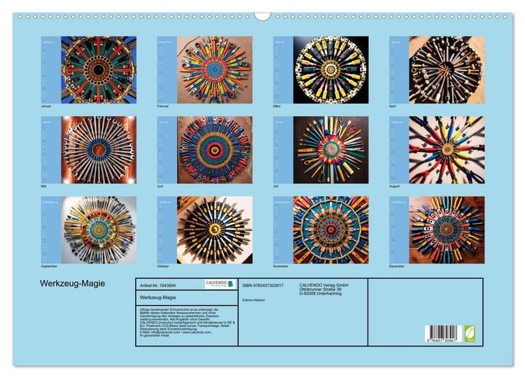 Produktbild: Werkzeug-Magie (Wandkalender 2026 DIN A2 quer), CALVENDO Monatskalender