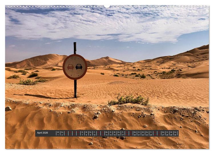 Produktbild: OMAN Offroad Travel Log (hochwertiger Premium Wandkalender 2026 DIN A2 quer), Kunstdruck in Hochglanz