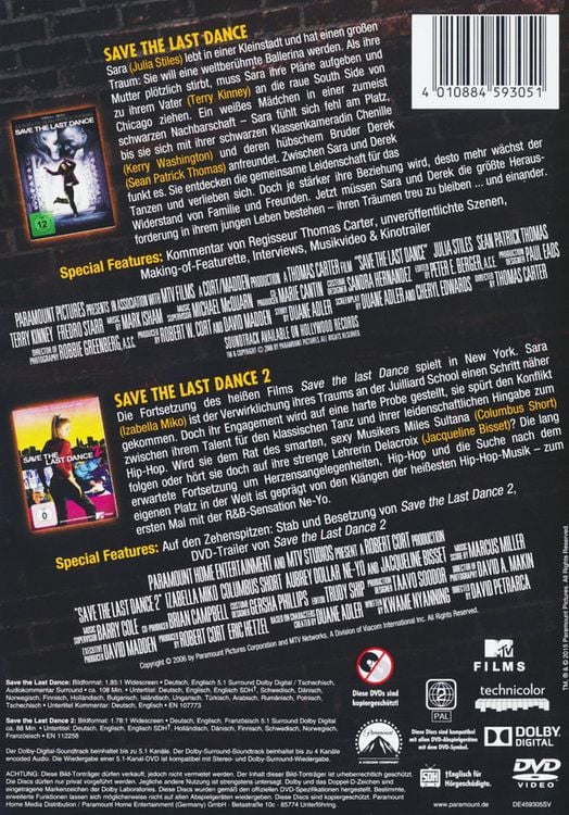 Produktbild: Save the last Dance 1 & 2 [2 DVDs]