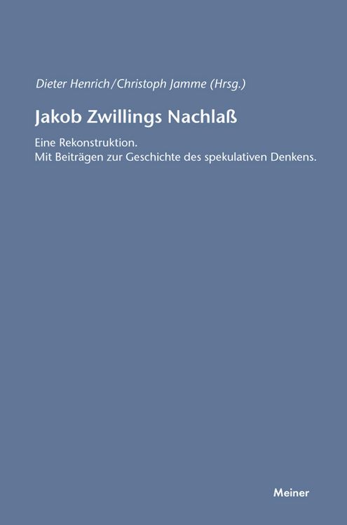 Produktbild: Jakob Zwillings Nachlass