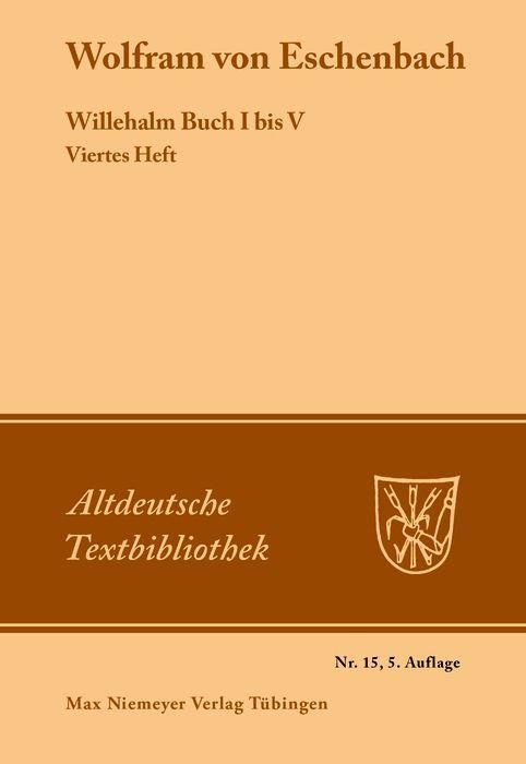 Produktbild: Willehalm Buch I bis V