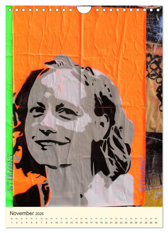 Produktbild: Berlin StreetArt Classics (Wandkalender 2026 DIN A4 hoch), CALVENDO Monatskalender