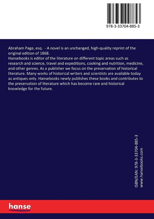 Produktbild: Abraham Page, esq.