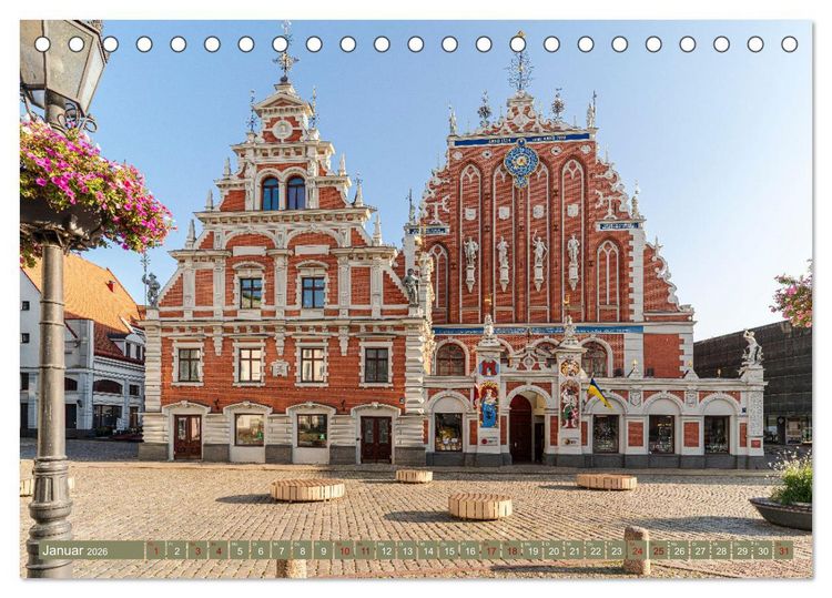 Produktbild: Via Baltica - eine Reise durch Estland, Lettland und Litauen (Tischkalender 2026 DIN A5 quer), CALVENDO Monatskalender