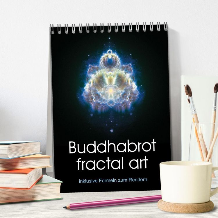 Produktbild: Buddhabrot fractal art (Tischkalender 2027 DIN A5 hoch), CALVENDO Monatskalender