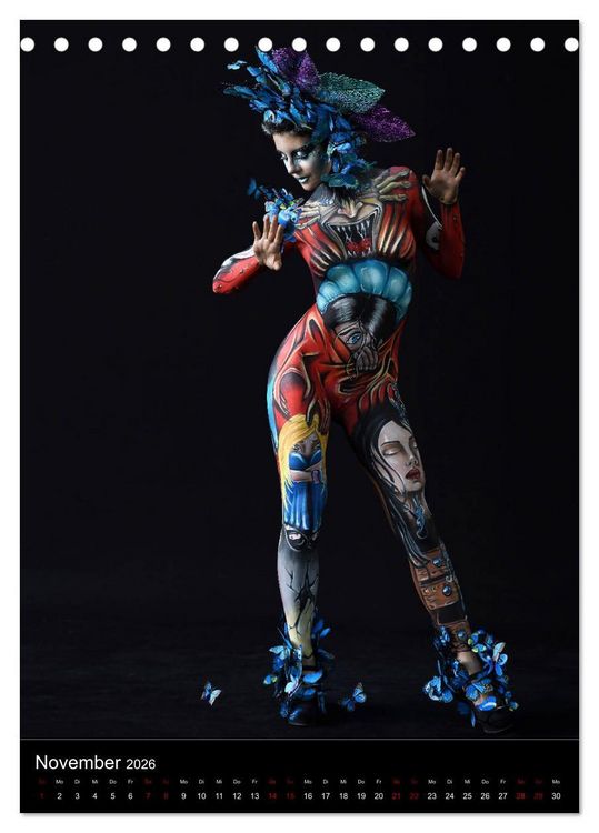 Produktbild: World Bodypainting Festival #21 (Tischkalender 2026 DIN A5 hoch), CALVENDO Monatskalender