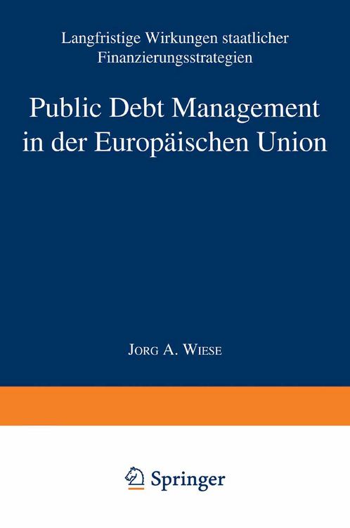 Produktbild: Public Debt Management in der Europ&auml;ischen Union