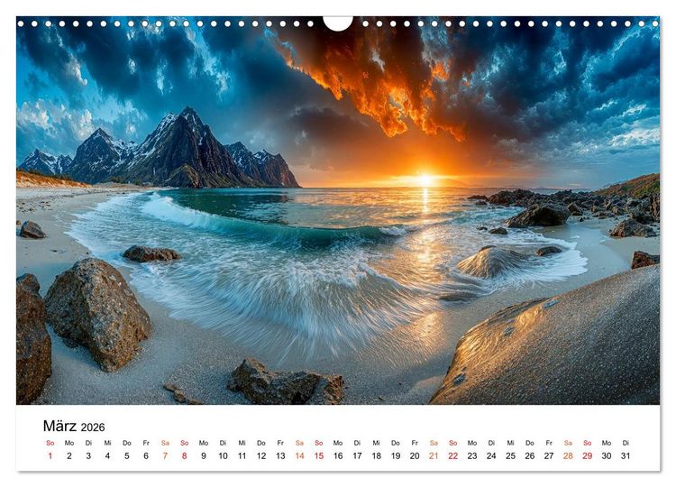 Produktbild: Lofoten - Arktische Tr&auml;ume (Wandkalender 2026 DIN A3 quer), CALVENDO Monatskalender