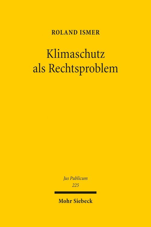 Produktbild: Klimaschutz als Rechtsproblem