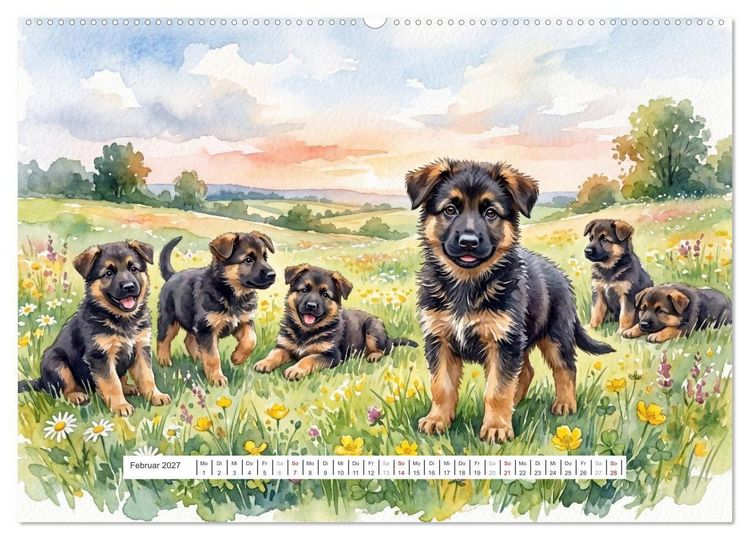 Produktbild: Treue Gef&auml;hrten (Wandkalender 2027 DIN A2 quer), CALVENDO Monatskalender