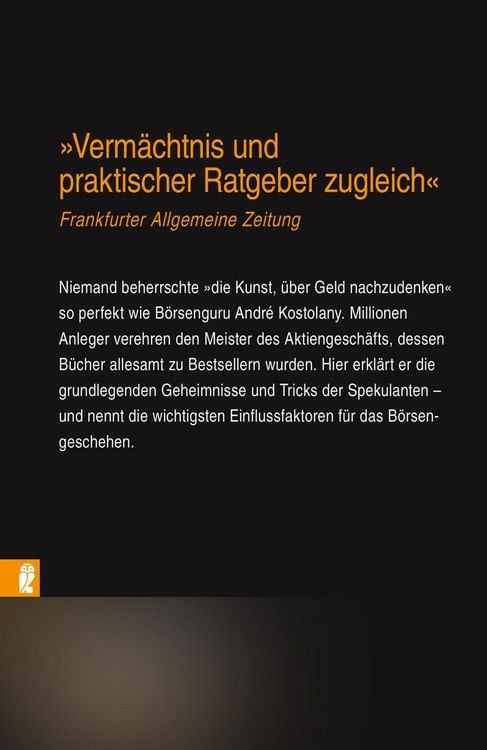 Produktbild: Die Kunst, &uuml;ber Geld nachzudenken