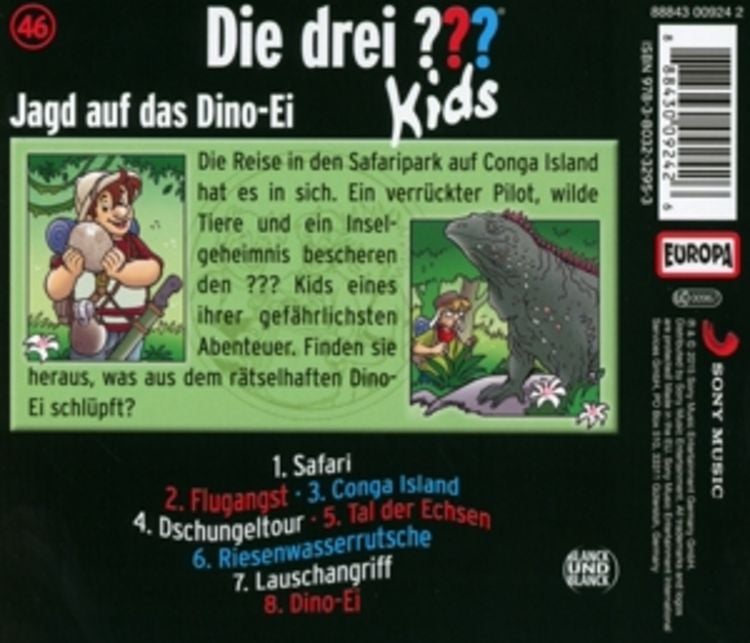 Produktbild: Die drei Fragezeichen Kids - Jagd auf das Dino-Ei, 1 Audio-CD