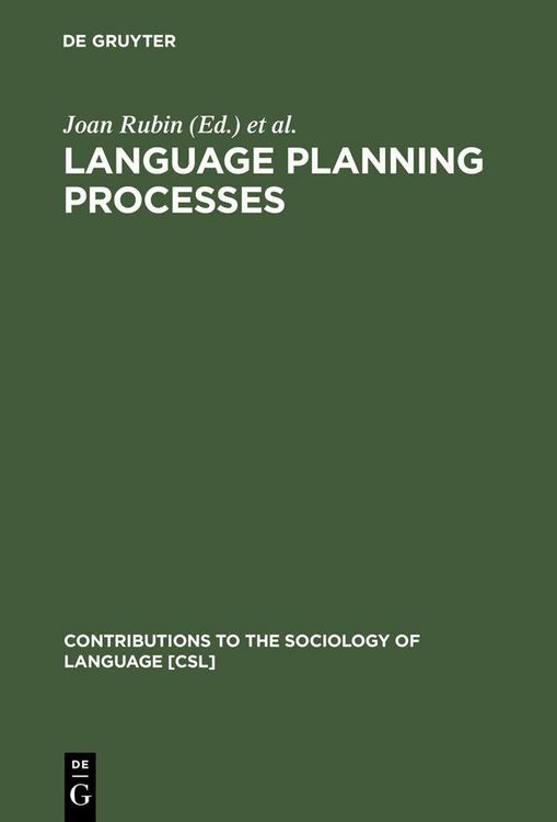 Produktbild: Language Planning Processes