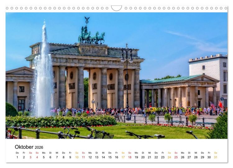Produktbild: Deutschland - traumhafte Sehensw&uuml;rdigkeiten (Wandkalender 2026 DIN A3 quer), CALVENDO Monatskalender