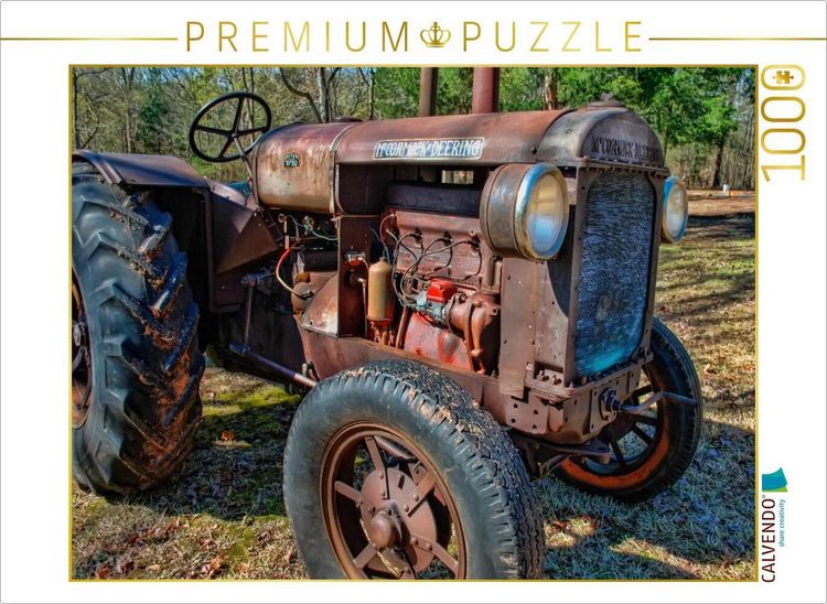 Produktbild: CALVENDO Puzzle Ein Motiv aus dem Kalender Traktoren - game over | 1000 Teile Lege-Gr&ouml;&szlig;e 64x48cm Foto-Puzzle f&uuml;r gl&uuml;ckliche Stunden
