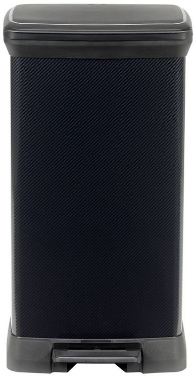 Produktbild: Curver Deco bin metalics 246364 M&uuml;lleimer 50l (B x H x T) 390 x 720 x 290mm Schwarz 1St.