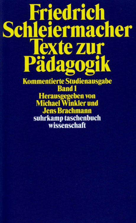 Produktbild: Texte zur P&auml;dagogik. Kommentierte Studienausgabe in zwei B&auml;nden